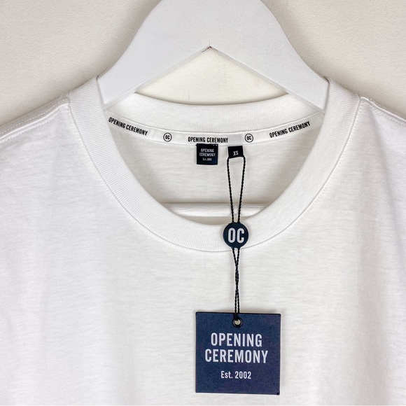 Opening Ceremony Tape Logo Tee T-Shirt Short Sleeve New With Tags - Picture 7 of 10